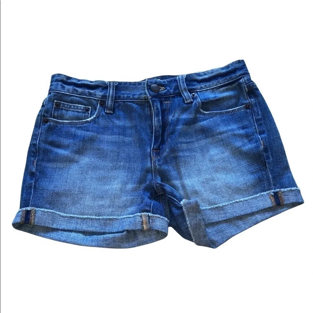 J. Crew Cuffed Denim Jean Shorts